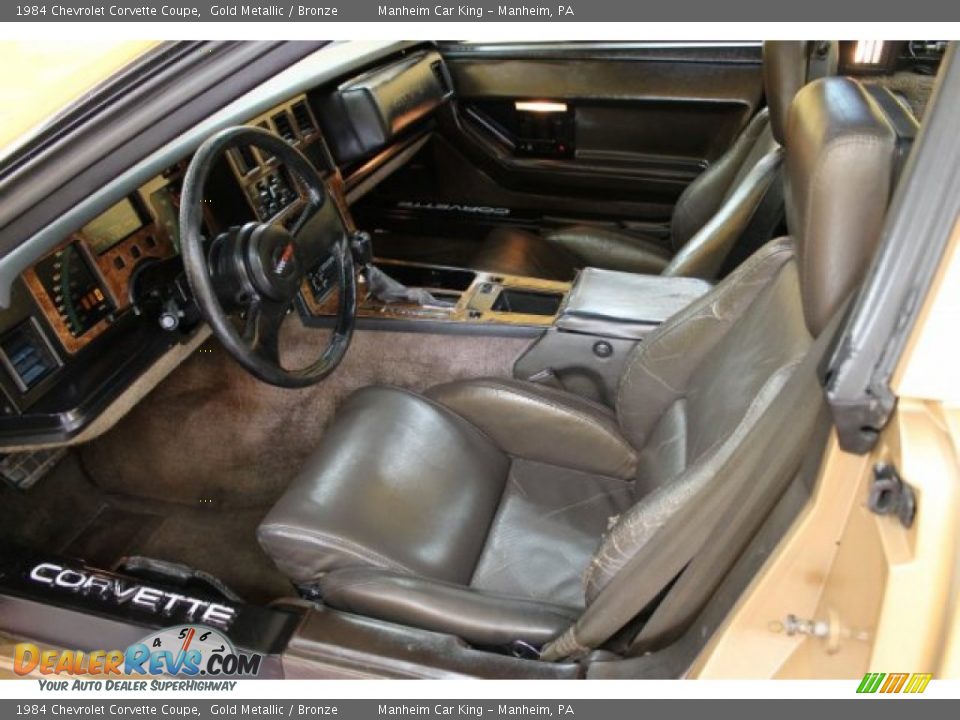 Bronze Interior 1984 Chevrolet Corvette Coupe Photo 10