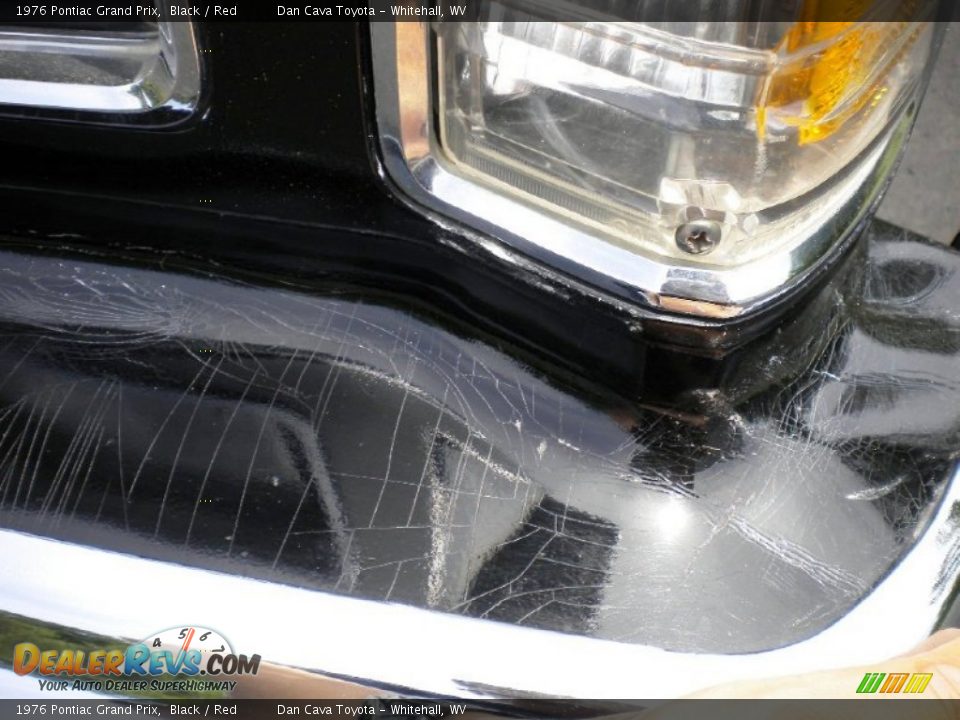 1976 Pontiac Grand Prix Black / Red Photo #7