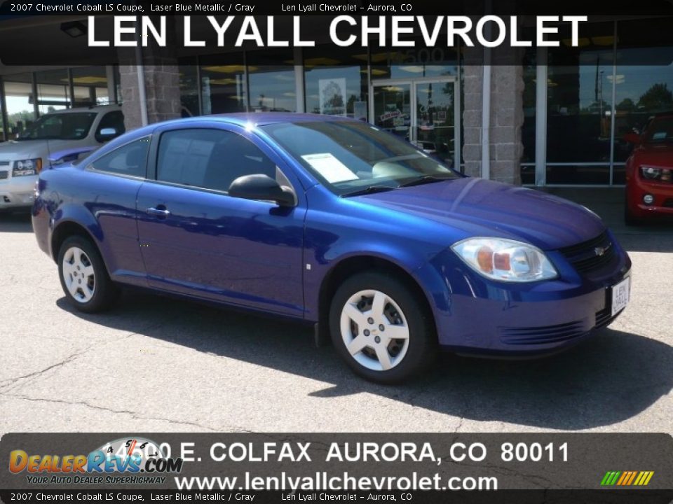 2007 Chevrolet Cobalt LS Coupe Laser Blue Metallic / Gray Photo #1