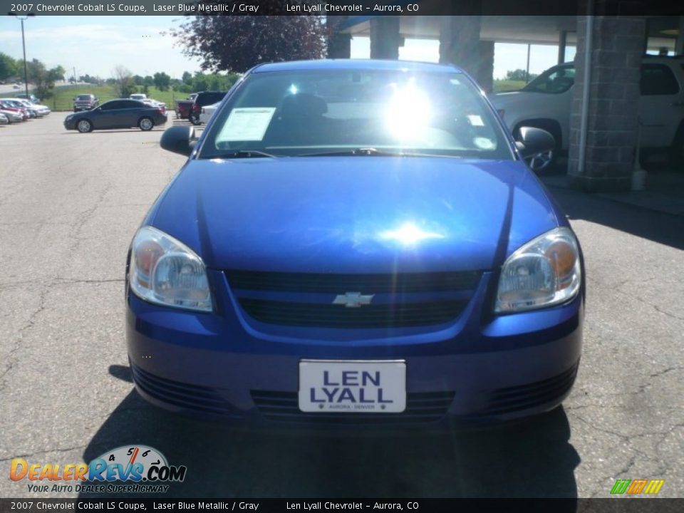 2007 Chevrolet Cobalt LS Coupe Laser Blue Metallic / Gray Photo #3