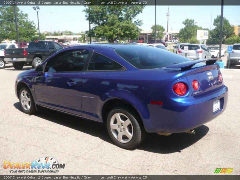 2007 Chevrolet Cobalt LS Coupe Laser Blue Metallic / Gray Photo #4