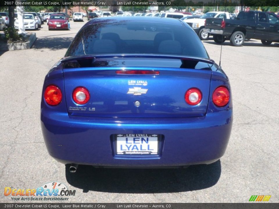 2007 Chevrolet Cobalt LS Coupe Laser Blue Metallic / Gray Photo #5