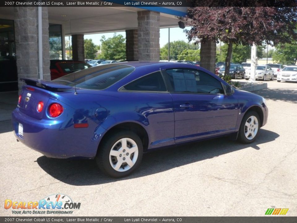 2007 Chevrolet Cobalt LS Coupe Laser Blue Metallic / Gray Photo #6