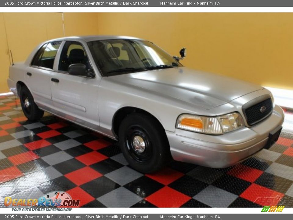 2005 Ford Crown Victoria Police Interceptor Silver Birch Metallic / Dark Charcoal Photo #1