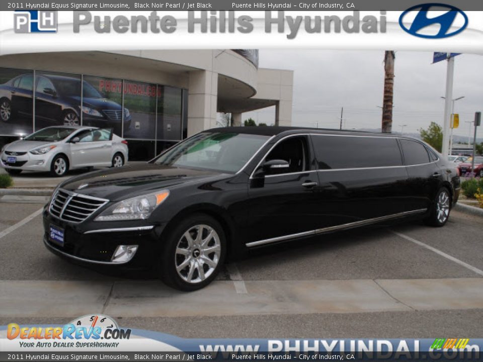 2011 Hyundai Equus Signature Limousine Black Noir Pearl / Jet Black Photo #1