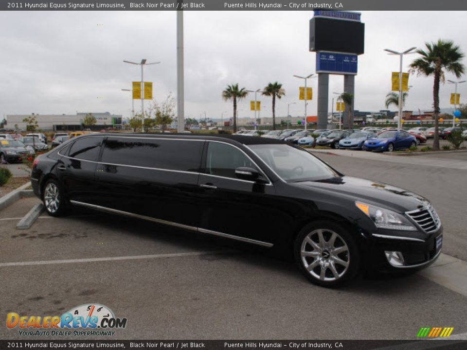 Black Noir Pearl 2011 Hyundai Equus Signature Limousine Photo #4