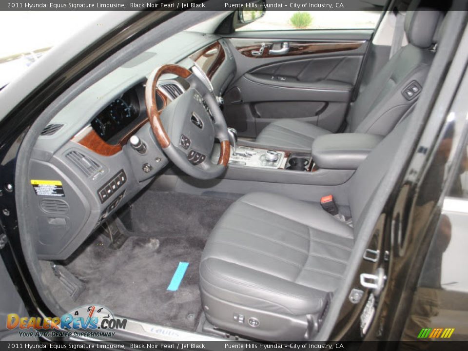 Jet Black Interior - 2011 Hyundai Equus Signature Limousine Photo #5