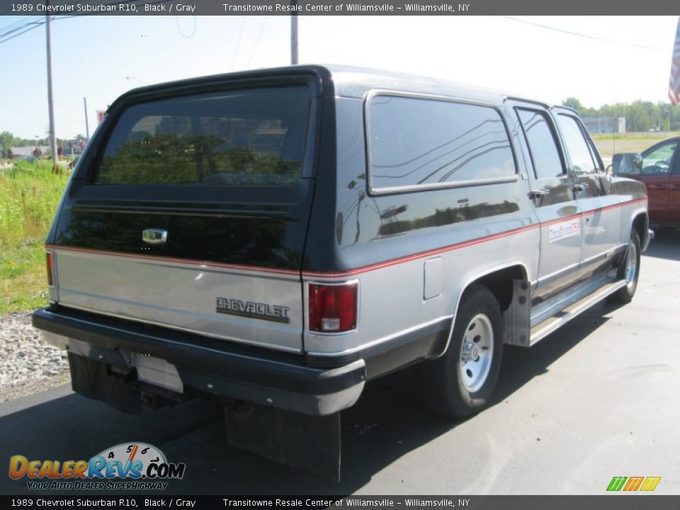 1989 Chevrolet Suburban R10 Black / Gray Photo #2