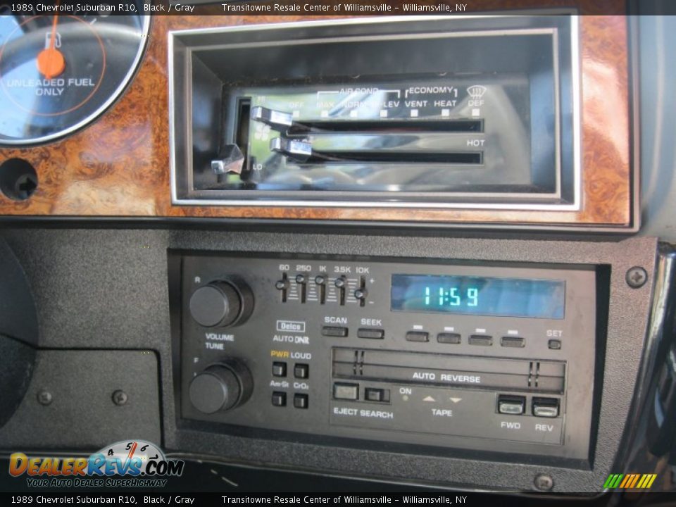 1989 Chevrolet Suburban R10 Black / Gray Photo #5