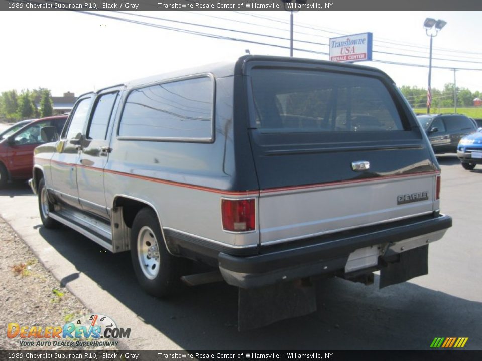 1989 Chevrolet Suburban R10 Black / Gray Photo #9