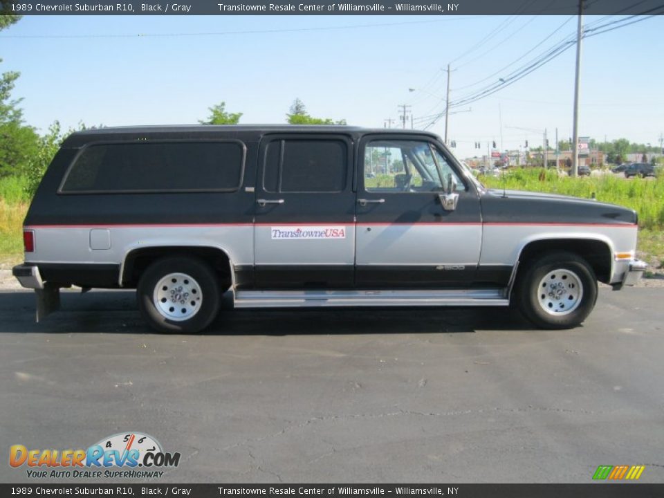 1989 Chevrolet Suburban R10 Black / Gray Photo #11