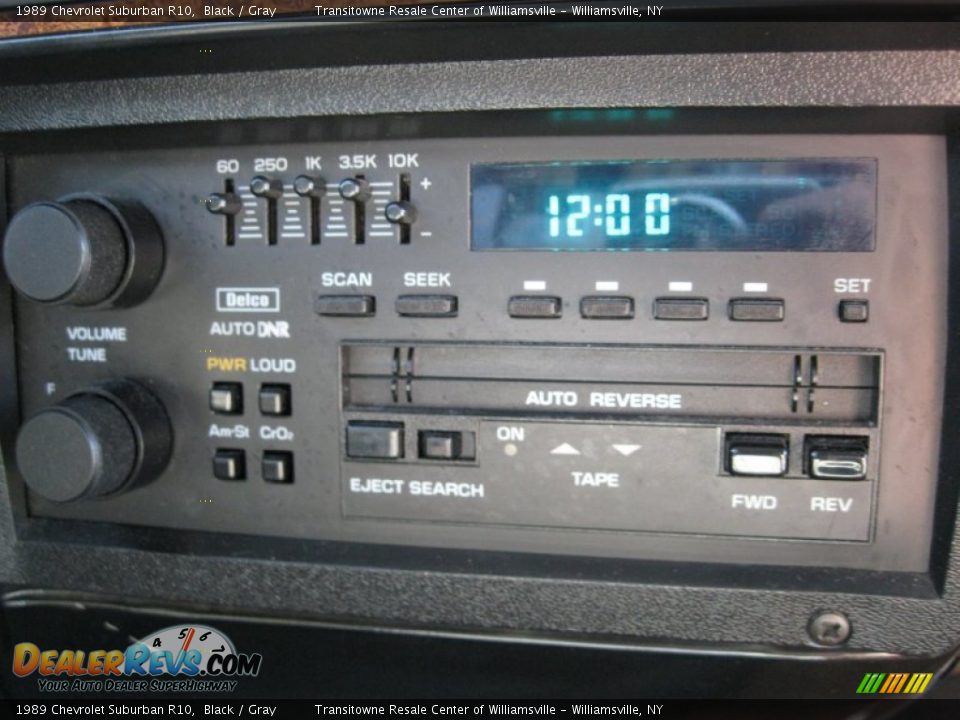 1989 Chevrolet Suburban R10 Black / Gray Photo #20