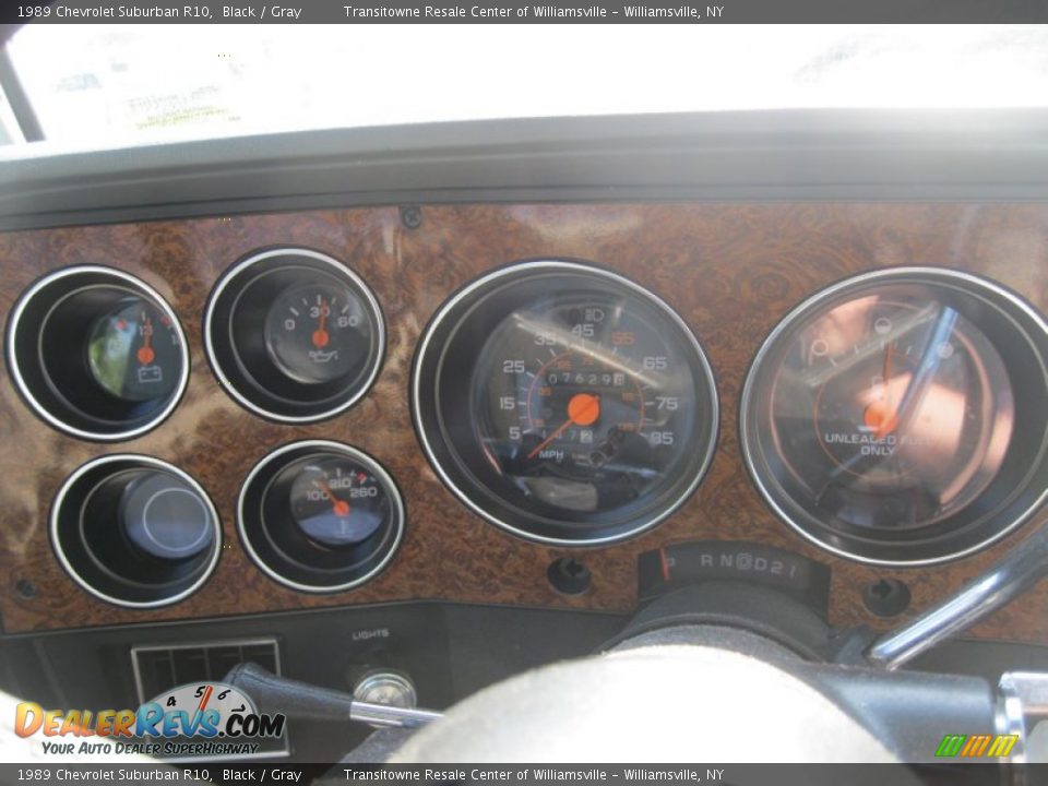 1989 Chevrolet Suburban R10 Black / Gray Photo #22