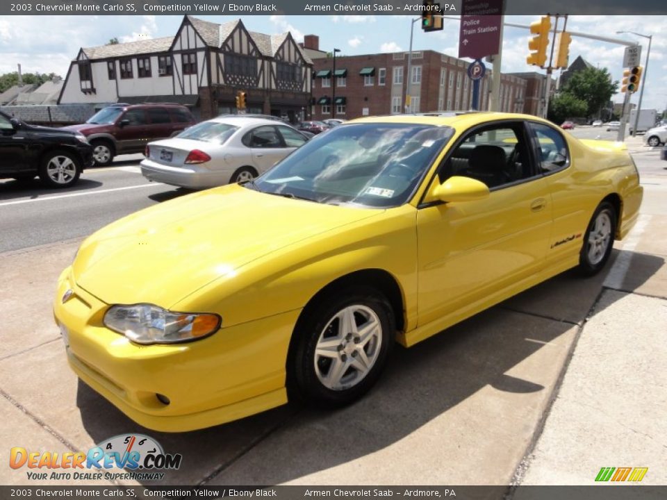 2003 Chevrolet Monte Carlo SS Competition Yellow / Ebony Black Photo #1