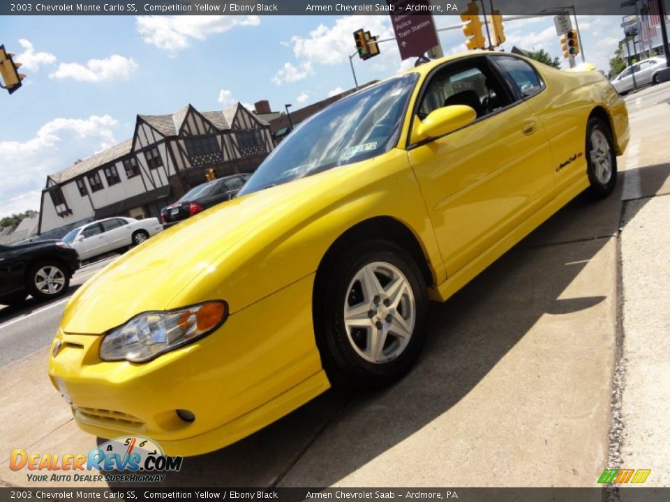 2003 Chevrolet Monte Carlo SS Competition Yellow / Ebony Black Photo #2