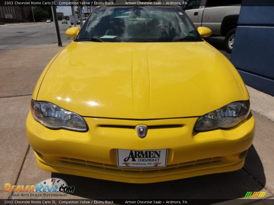 2003 Chevrolet Monte Carlo SS Competition Yellow / Ebony Black Photo #3