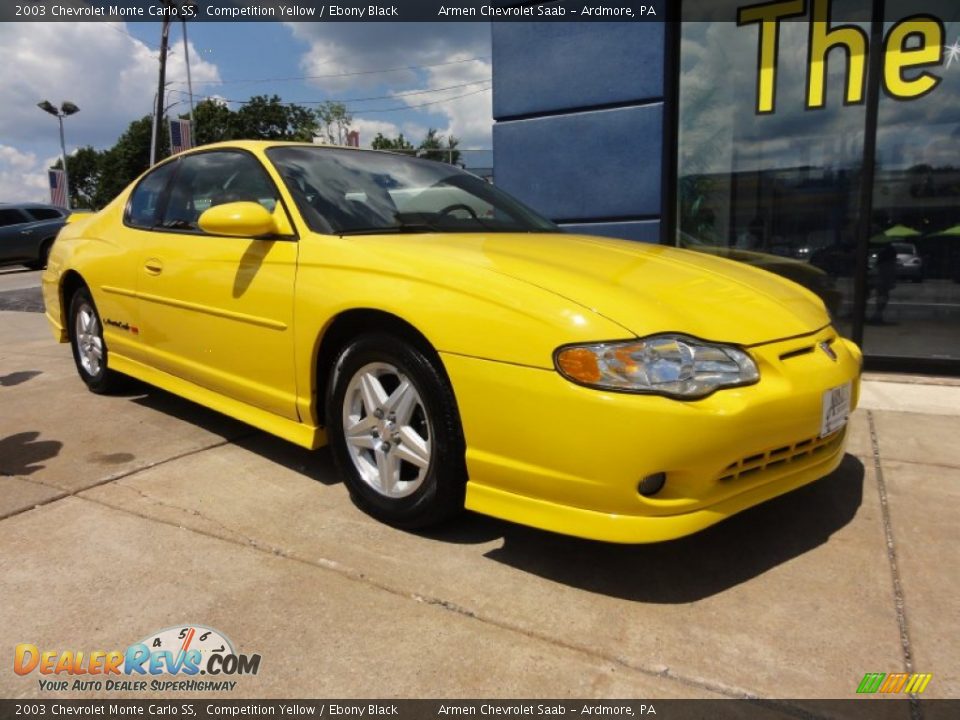 2003 Chevrolet Monte Carlo SS Competition Yellow / Ebony Black Photo #5