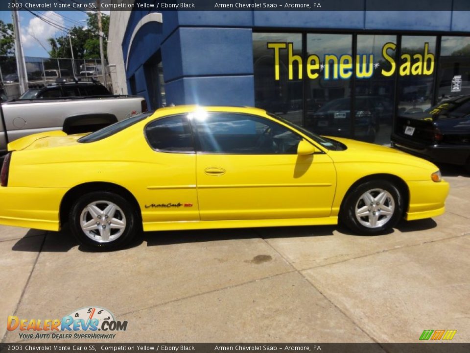 2003 Chevrolet Monte Carlo SS Competition Yellow / Ebony Black Photo #6