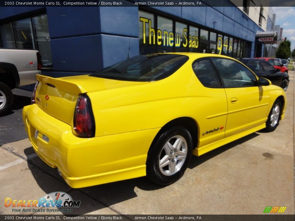 2003 Chevrolet Monte Carlo SS Competition Yellow / Ebony Black Photo #7