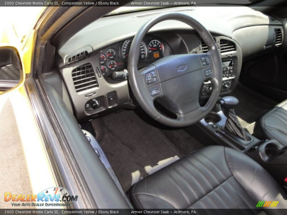 2003 Chevrolet Monte Carlo SS Competition Yellow / Ebony Black Photo #10