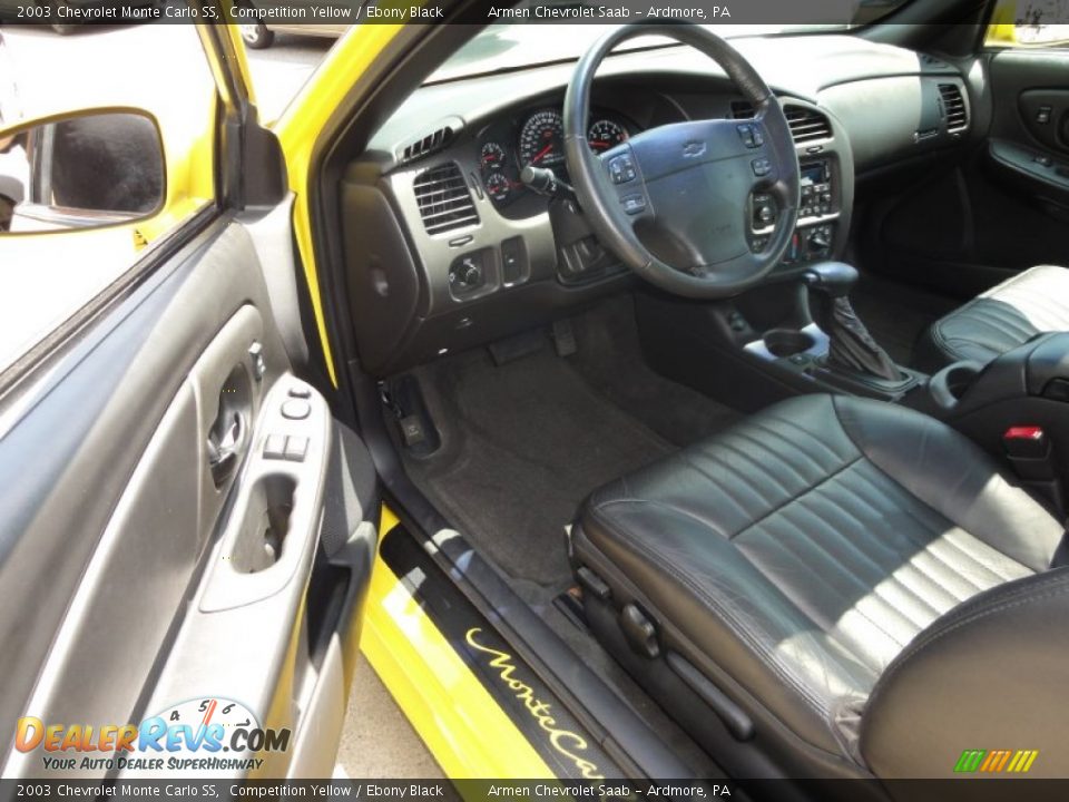 2003 Chevrolet Monte Carlo SS Competition Yellow / Ebony Black Photo #11