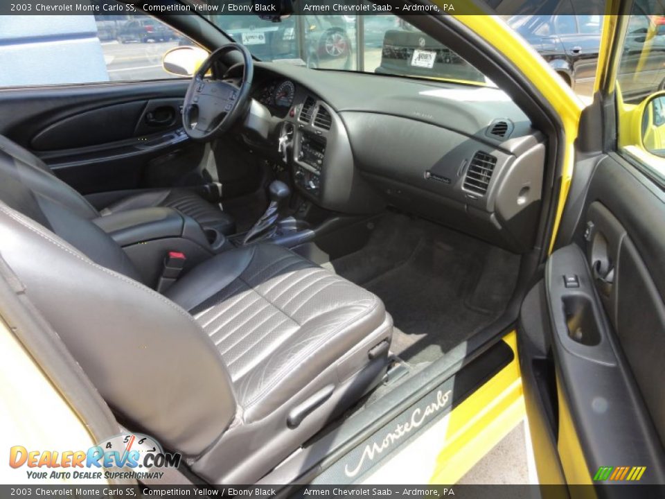 2003 Chevrolet Monte Carlo SS Competition Yellow / Ebony Black Photo #16