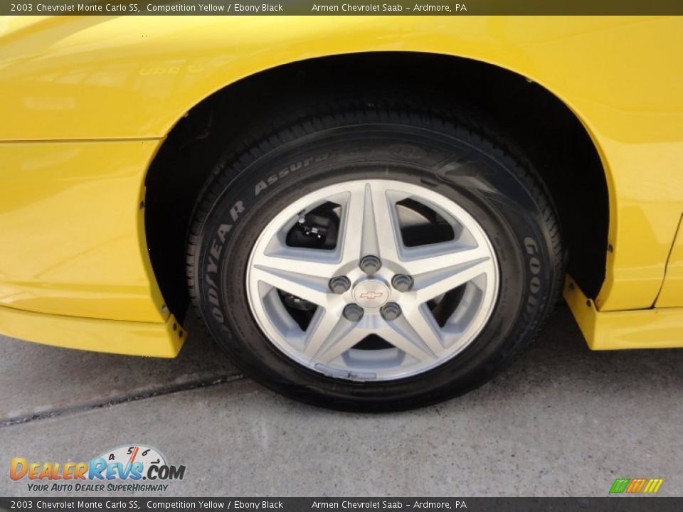 2003 Chevrolet Monte Carlo SS Competition Yellow / Ebony Black Photo #27