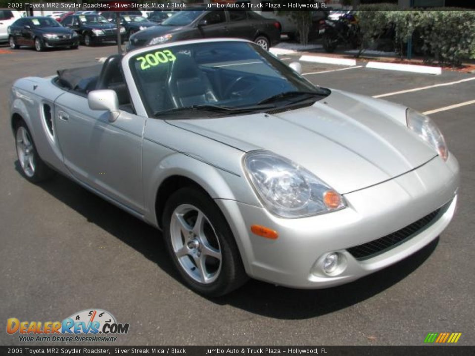 2003 Toyota MR2 Spyder Roadster Silver Streak Mica / Black Photo #1