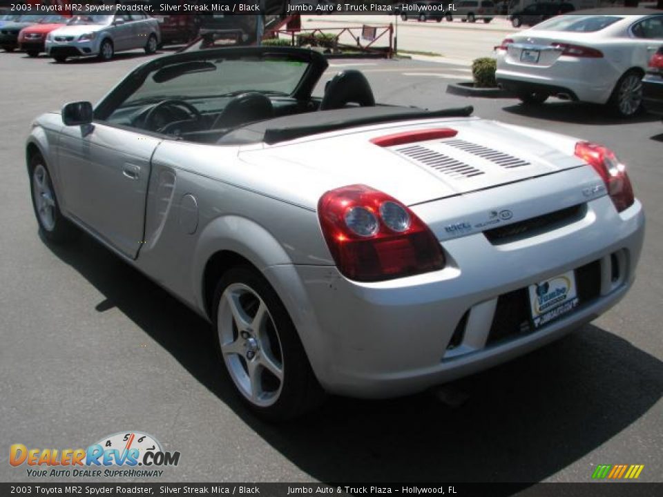 2003 Toyota MR2 Spyder Roadster Silver Streak Mica / Black Photo #9