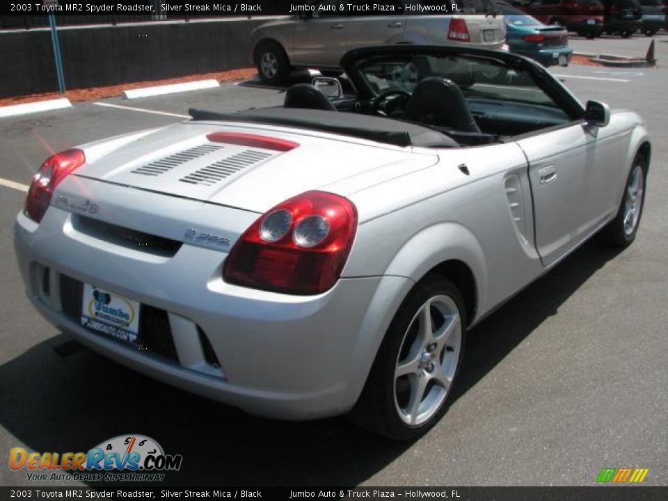 2003 Toyota MR2 Spyder Roadster Silver Streak Mica / Black Photo #11