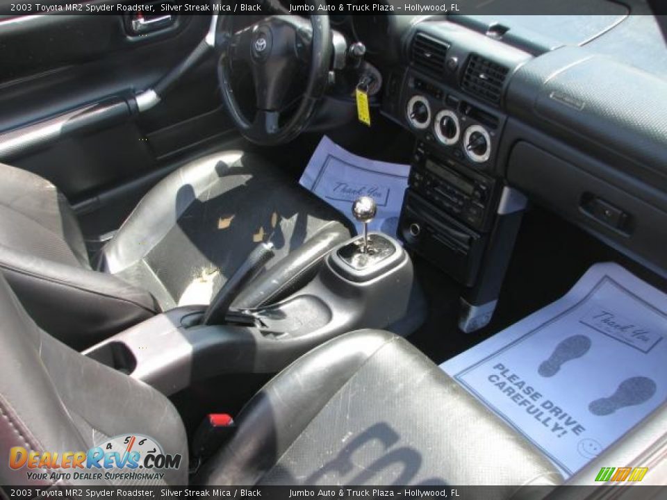 2003 Toyota MR2 Spyder Roadster Silver Streak Mica / Black Photo #13