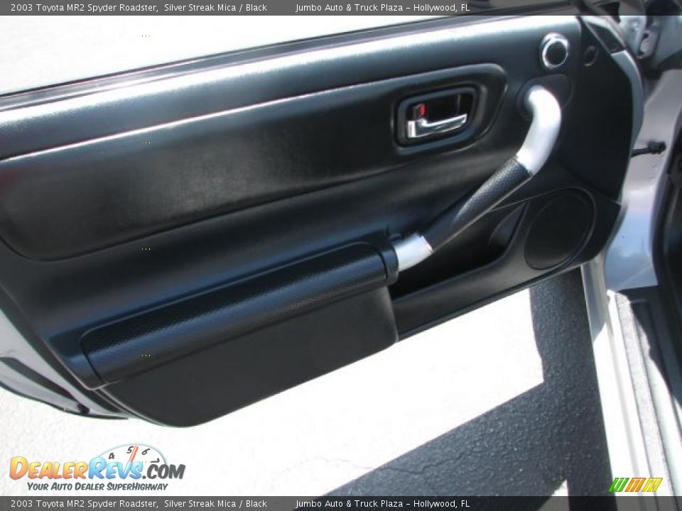 2003 Toyota MR2 Spyder Roadster Silver Streak Mica / Black Photo #15