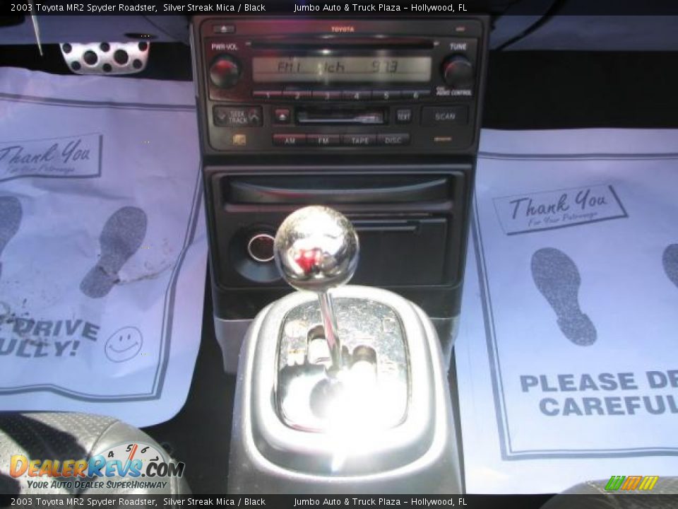 2003 Toyota MR2 Spyder Roadster Silver Streak Mica / Black Photo #18