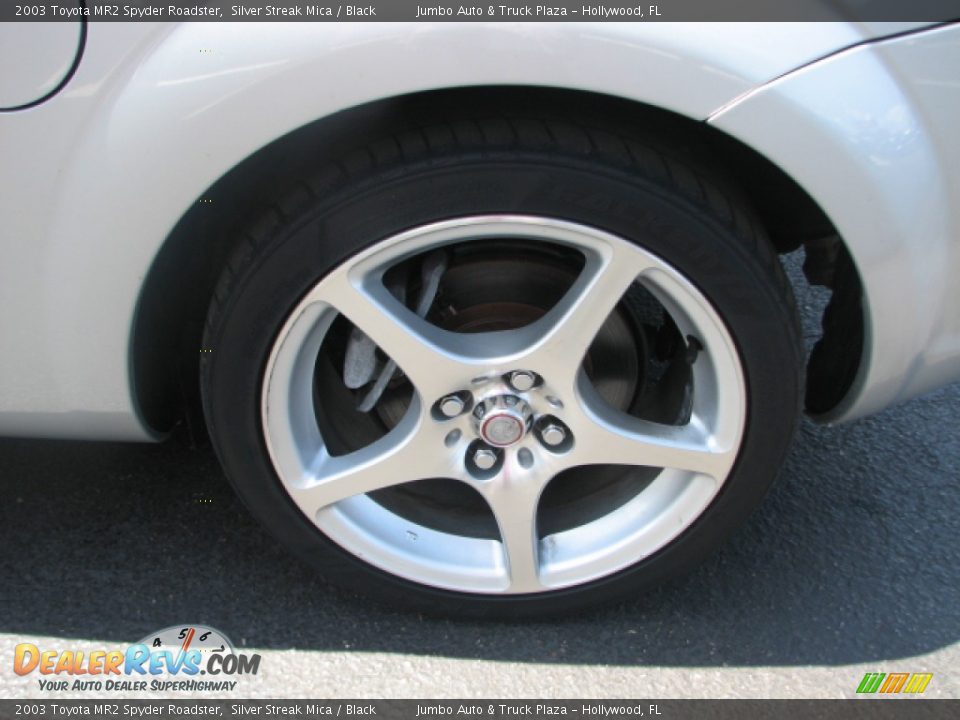 2003 Toyota MR2 Spyder Roadster Silver Streak Mica / Black Photo #19