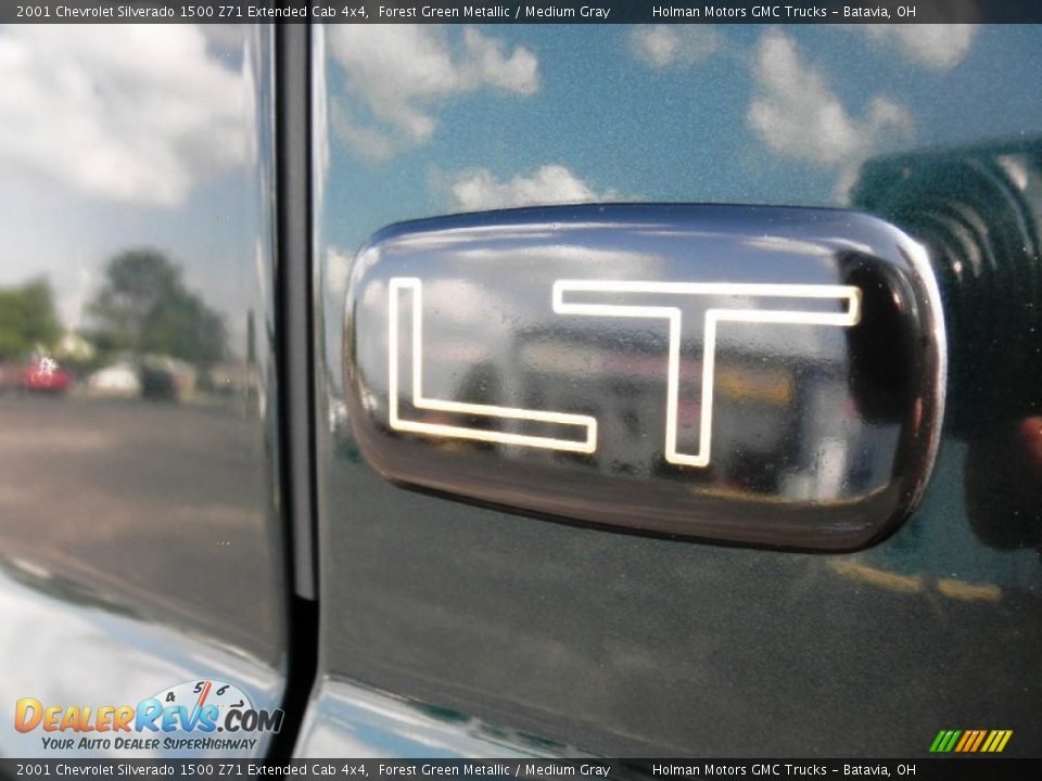 2001 Chevrolet Silverado 1500 Z71 Extended Cab 4x4 Forest Green Metallic / Medium Gray Photo #16