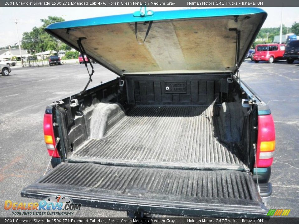 2001 Chevrolet Silverado 1500 Z71 Extended Cab 4x4 Forest Green Metallic / Medium Gray Photo #20