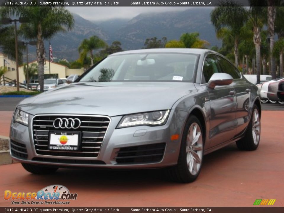 2012 Audi A7 3.0T quattro Premium Quartz Grey Metallic / Black Photo #1