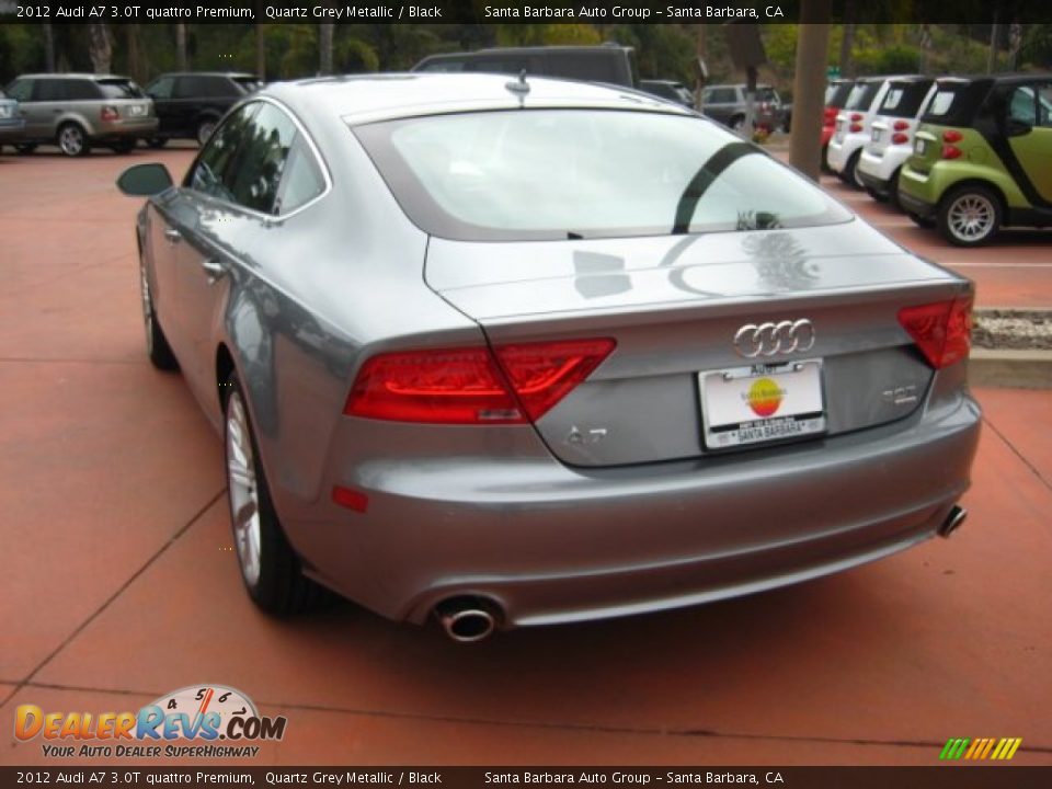 2012 Audi A7 3.0T quattro Premium Quartz Grey Metallic / Black Photo #3