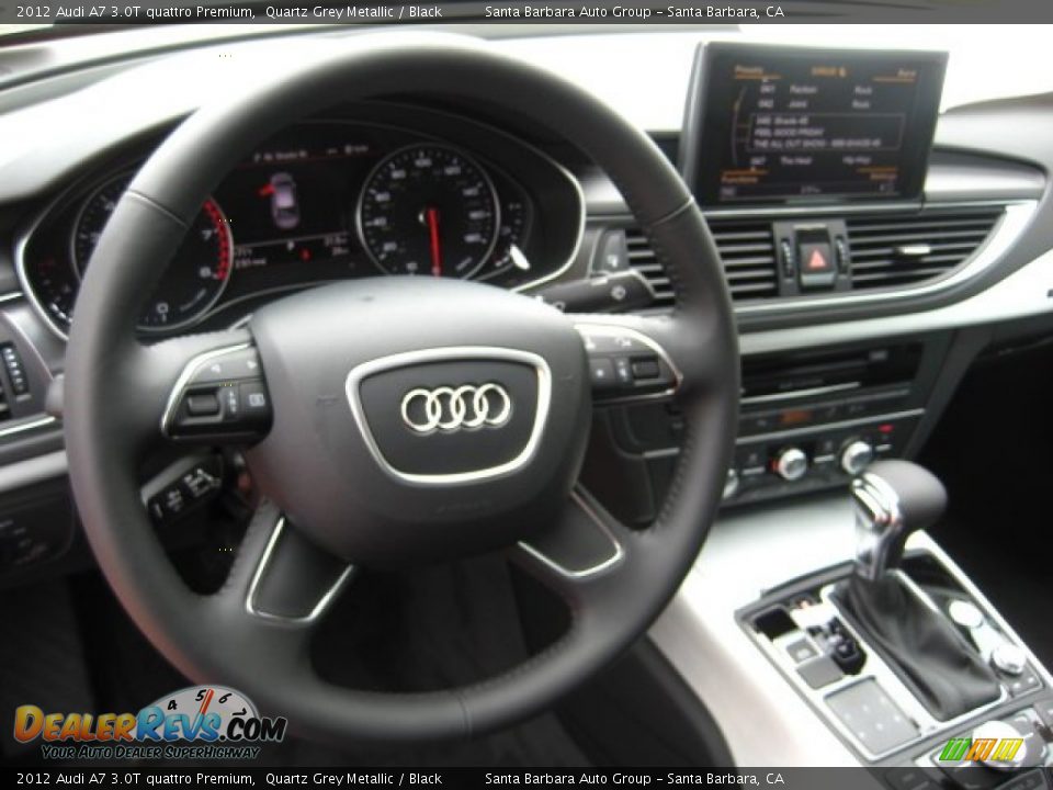 2012 Audi A7 3.0T quattro Premium Steering Wheel Photo #6