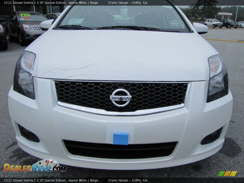 2012 Nissan Sentra 2.0 SR Special Edition Aspen White / Beige Photo #8