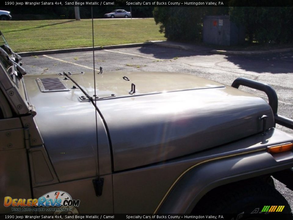 1990 Jeep Wrangler Sahara 4x4 Sand Beige Metallic / Camel Photo #10