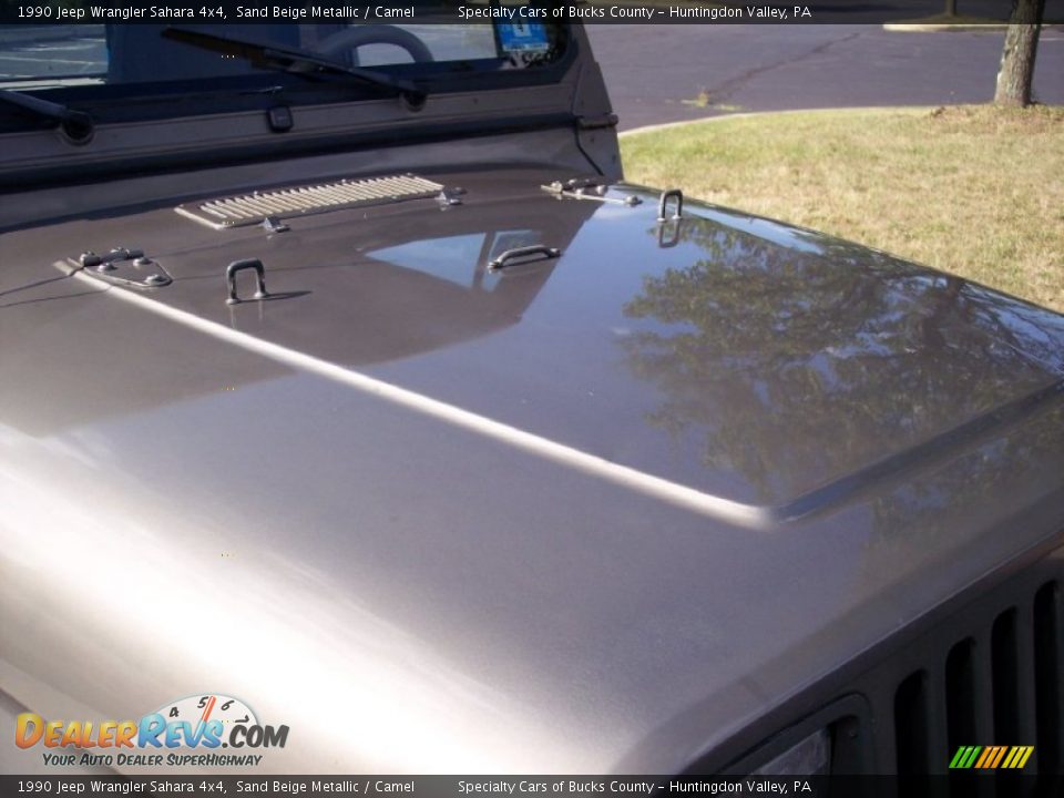 1990 Jeep Wrangler Sahara 4x4 Sand Beige Metallic / Camel Photo #21