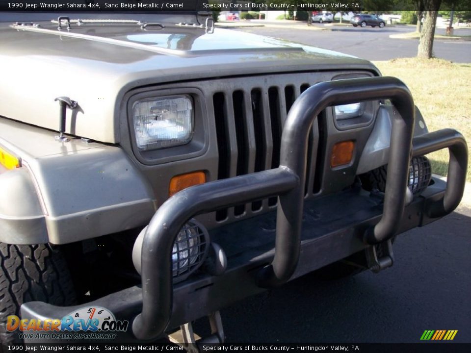 1990 Jeep Wrangler Sahara 4x4 Sand Beige Metallic / Camel Photo #22