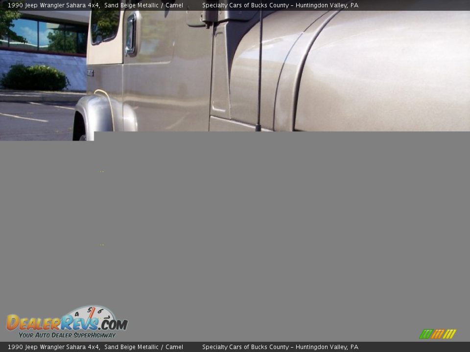 1990 Jeep Wrangler Sahara 4x4 Sand Beige Metallic / Camel Photo #23