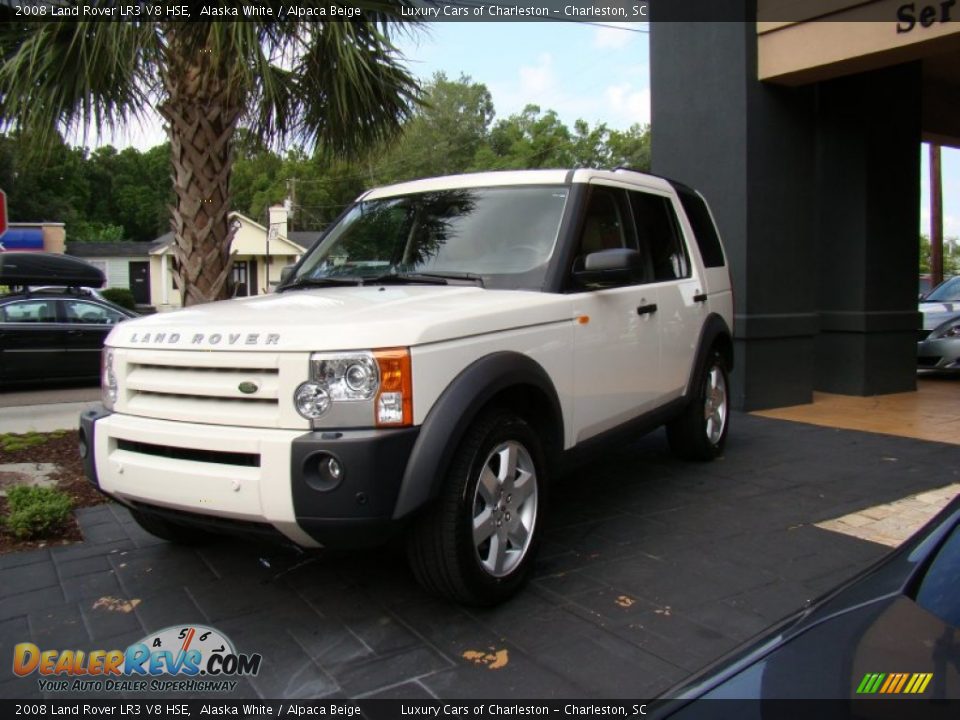 2008 Land Rover LR3 V8 HSE Alaska White / Alpaca Beige Photo 9