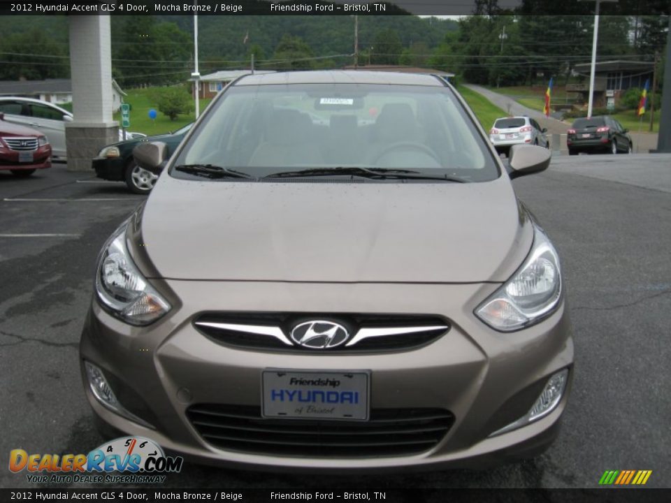 2012 Hyundai Accent GLS 4 Door Mocha Bronze / Beige Photo #3