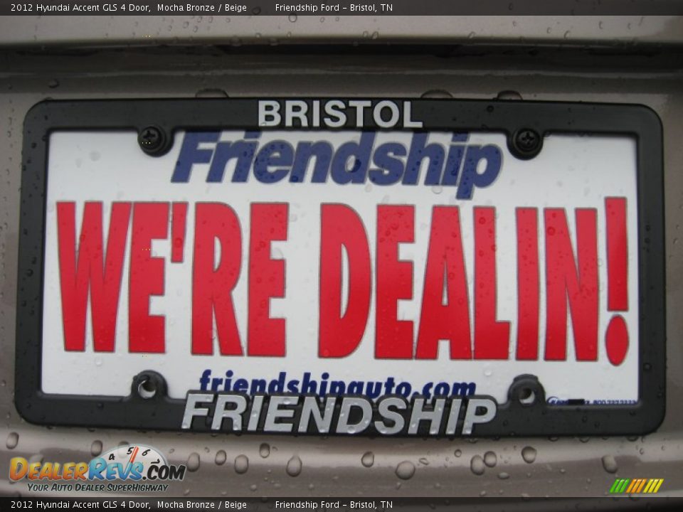 2012 Hyundai Accent GLS 4 Door Mocha Bronze / Beige Photo #12