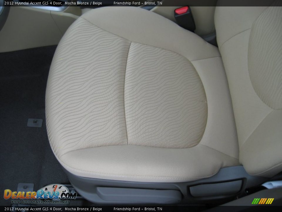 2012 Hyundai Accent GLS 4 Door Mocha Bronze / Beige Photo #14