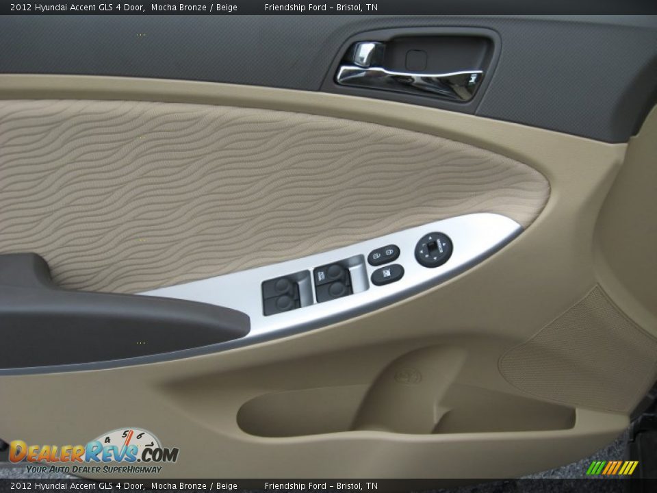 2012 Hyundai Accent GLS 4 Door Mocha Bronze / Beige Photo #15
