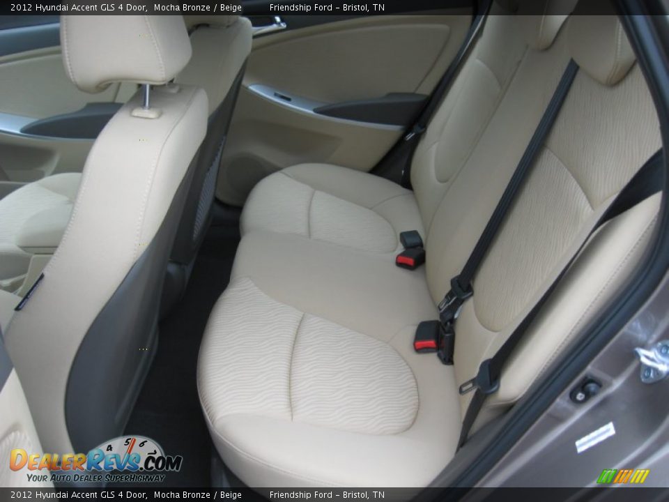 2012 Hyundai Accent GLS 4 Door Mocha Bronze / Beige Photo #16